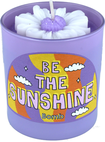 Be the Sunshine Flower Candle