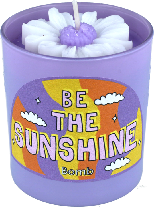 Be the Sunshine Flower Candle