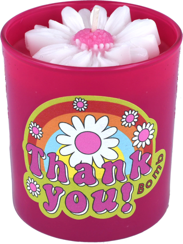 Thank You Flower Candle