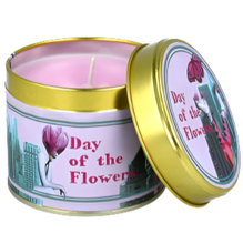 Day of the Flowers Tin Candle